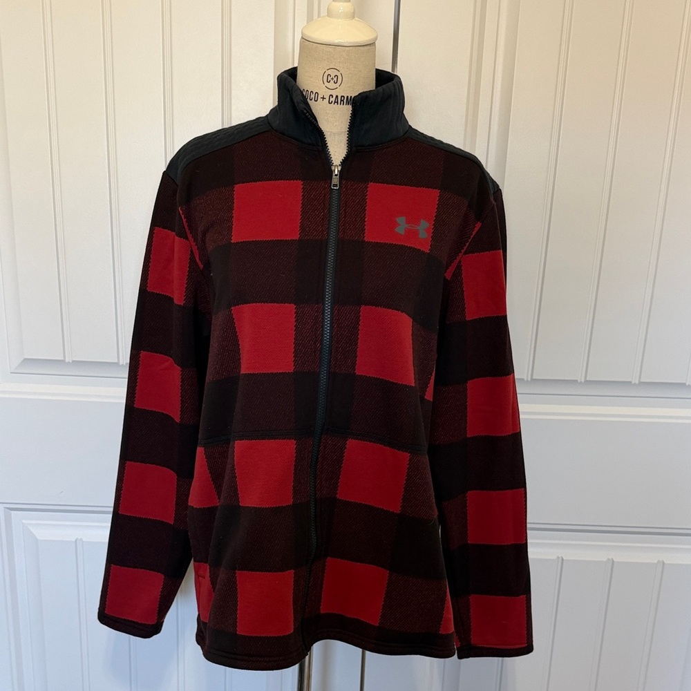 Under Armour Red and Black Buffalo Plaid Jacket